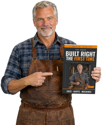 Hank Dawson holding Built Right the First Time